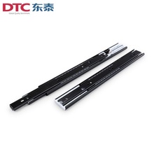 DTC东泰缓冲滑轨三节缓冲阻尼轨道带液压自吸抽屉导轨 sitem赛腾