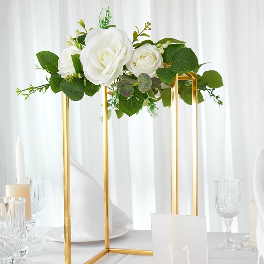 Sillas transfronterizas flores hechas a mano diy productos terminados festivales de bodas diseño de mesa de comedor de hotel decoración de escena de flores de simulación