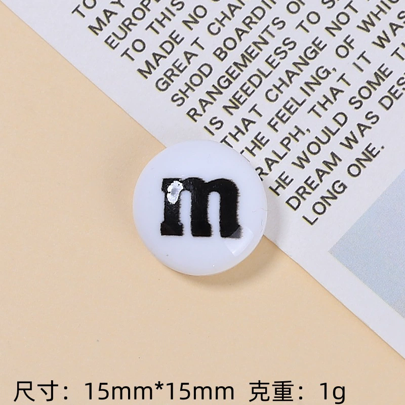 [Wholesale of Xigo Factory] Handmade DIY simulation creamy rubber drops resin accessories classic M beans