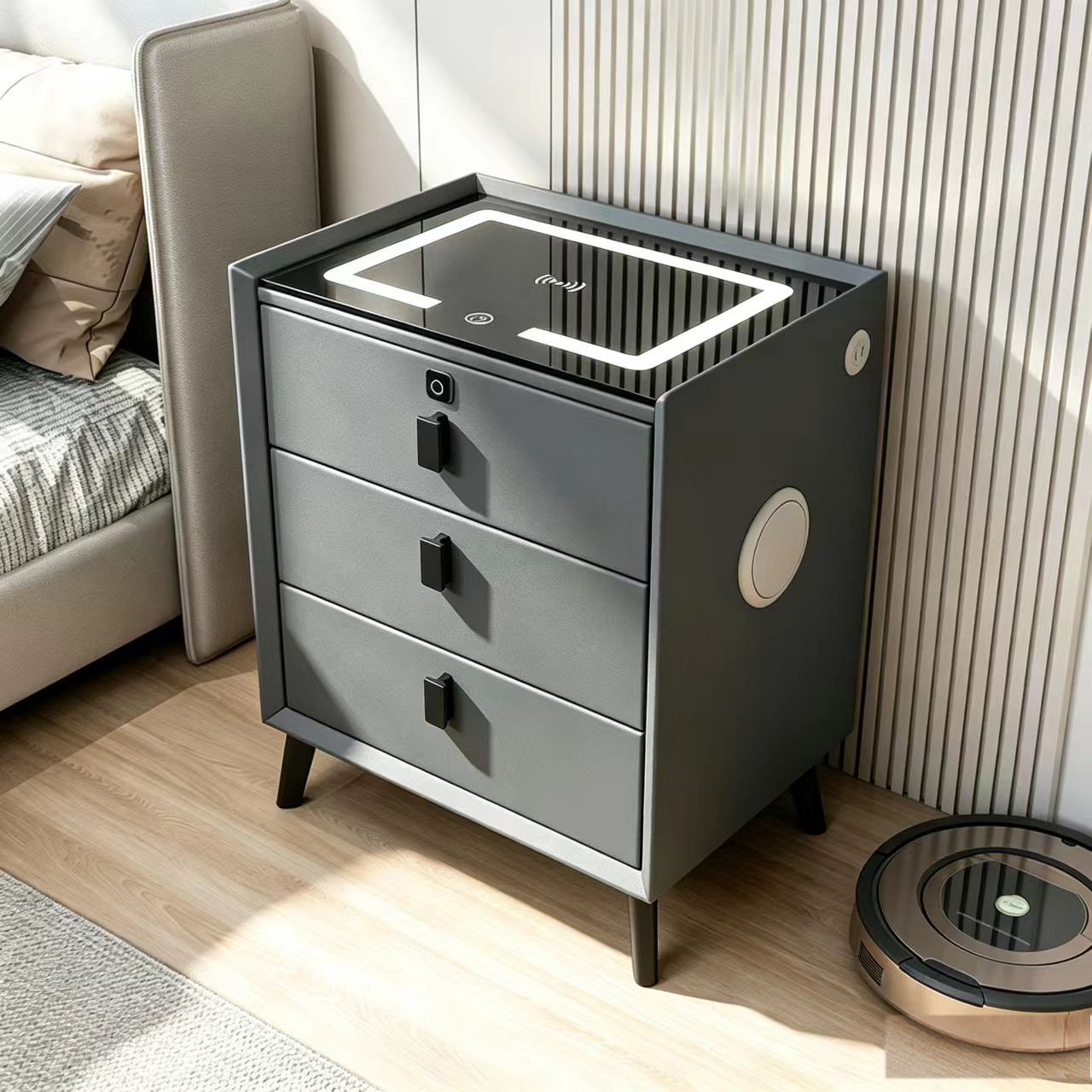 Wireless Smart Bedside Cabinet