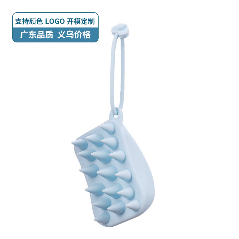 Explosión transfronteriza seca y húmeda de doble uso con cuerdas para el cuidado de la cabeza, limpieza profunda, cepillo de masaje de lavado de cabello de silicona unisex