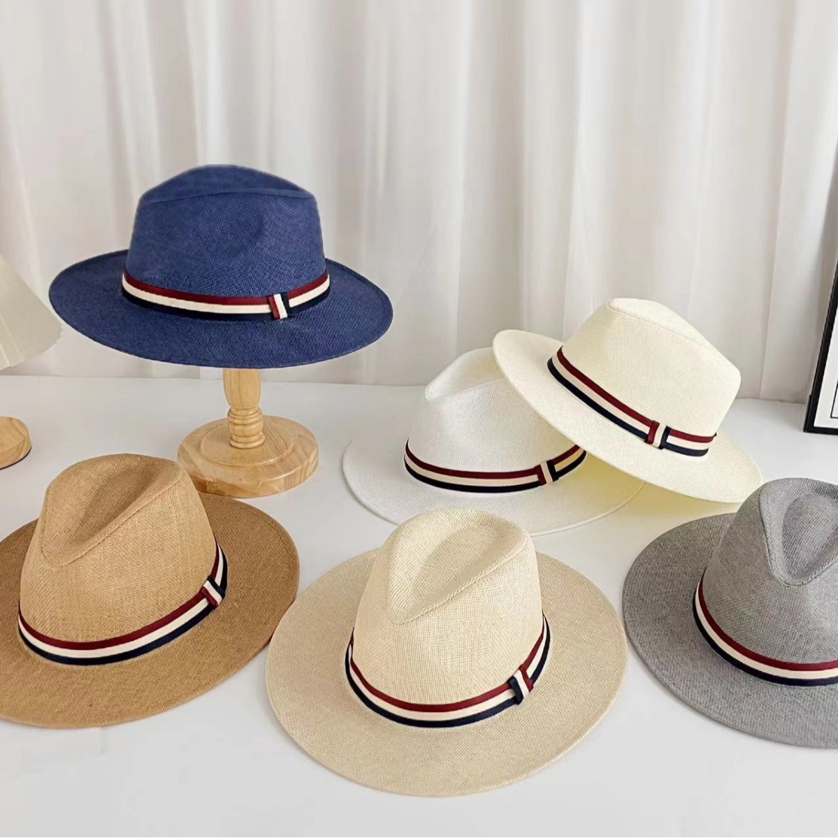 Sombreros de moda de verano para niños y niñas impresión