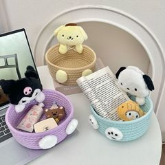 漫画高颜値収納バスケット家庭用かわいいデスクトップスナック玩具収納バスケット化粧品小雑物収納ケース