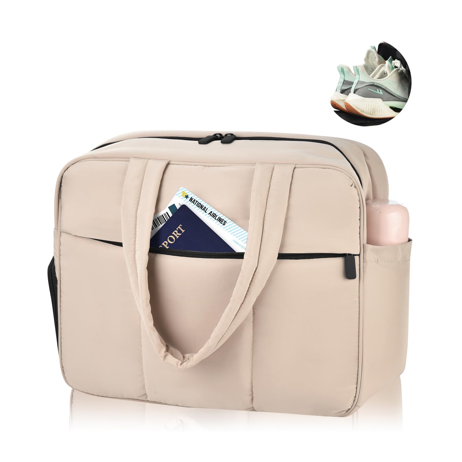 Voyage pour femme, bagage de voyage week-end avec sac étanche, sac de sport et de fitness portable_voghion.com