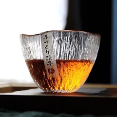 日本式のガラスの主人の杯の工夫の杯のお茶の杯のお茶の杯の個人の専用のお茶の杯のお茶の杯の客のハンマーの杯