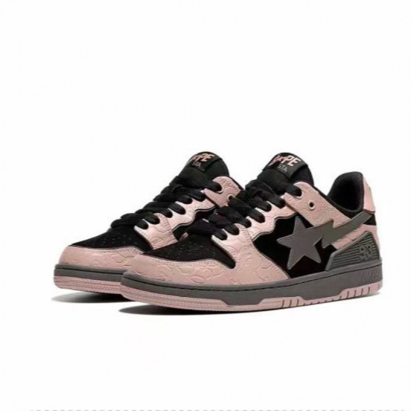 BAPESTA SK8 COURT DUNK シューズ バイブ メテオ ファン ブラック グリーン ロートップ カジュアル スニーカー 紳士靴|undefined