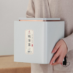 高檔茶葉罐馬口鐵罐一斤裝紅茶綠茶福鼎白茶通用方形金屬包裝罐子