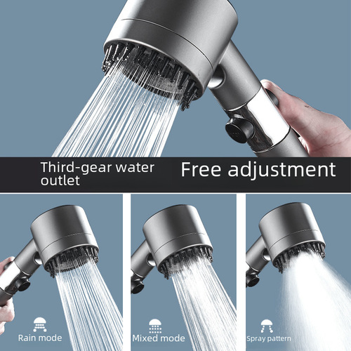 Wholesale Shower Head Set with Spray Nozzle, Pressure Boost Shower Head, Home Use, Shower Handheld Shower Head with Bracket Adjustment