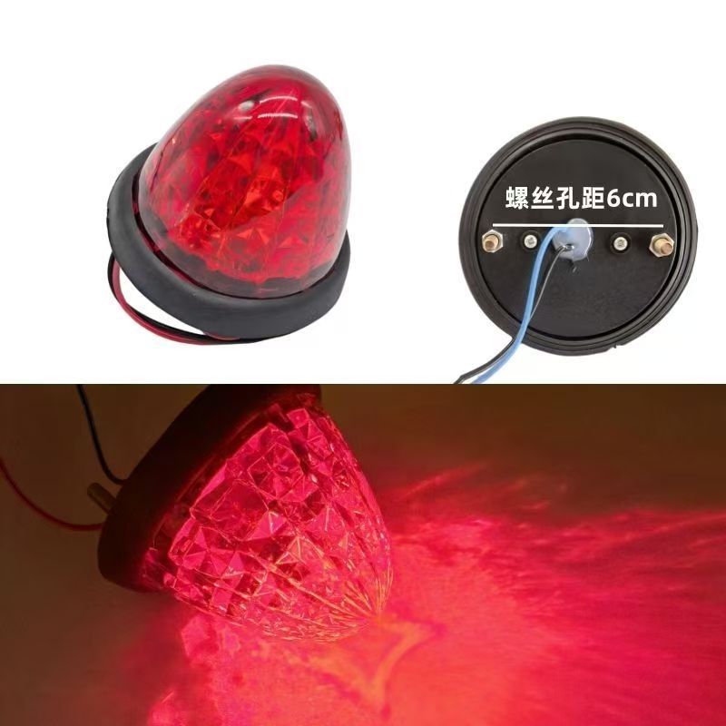 24V bullet lamp truck side light multicolored height display wide roof light warning light container compartment light nest head