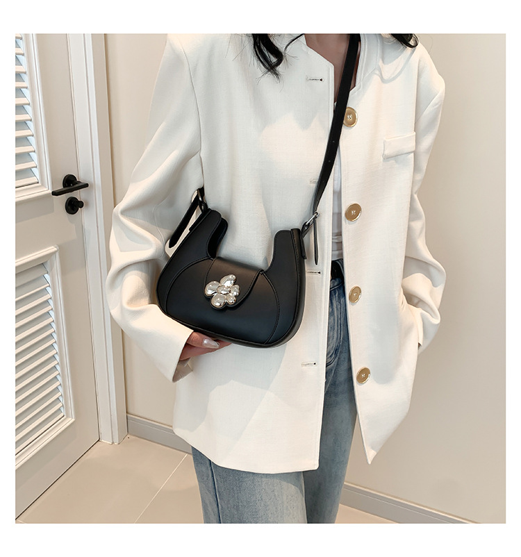 Korean Fashion Women's Bag 2024 Spring/Summer New Collection: Simple and Trendy Dumpling Bun, with a niche temperament,_voghion.com