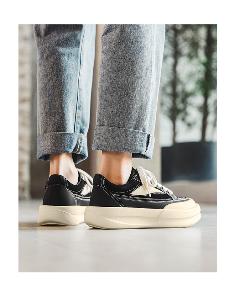 Chaussures décontractées homme à semelles épaisses et rehaussantes_voghion.com
