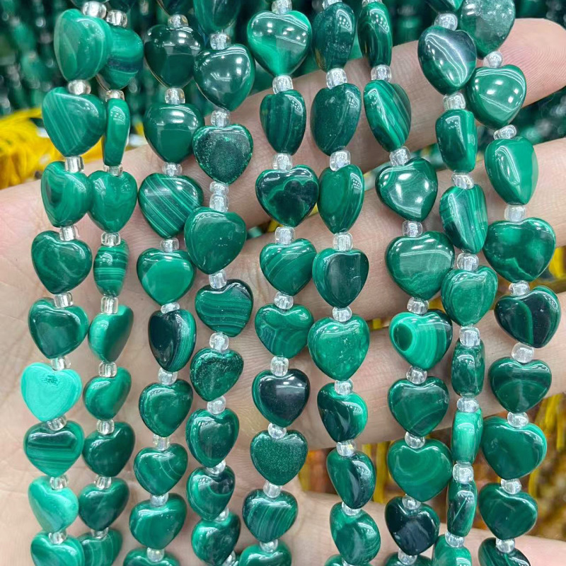 纯天然精品天然孔雀石管珠算盘珠旦形散珠半成品手工DIY手链饰品|undefined