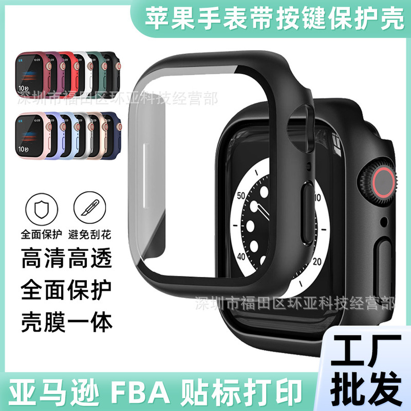 For apple iwatch10 generation apple watch 42mm case film integrated S10 protective case 46mm glass case