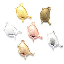 diy饰品配件小鸟动物 复古合金挂件  批发 19*11MM D526