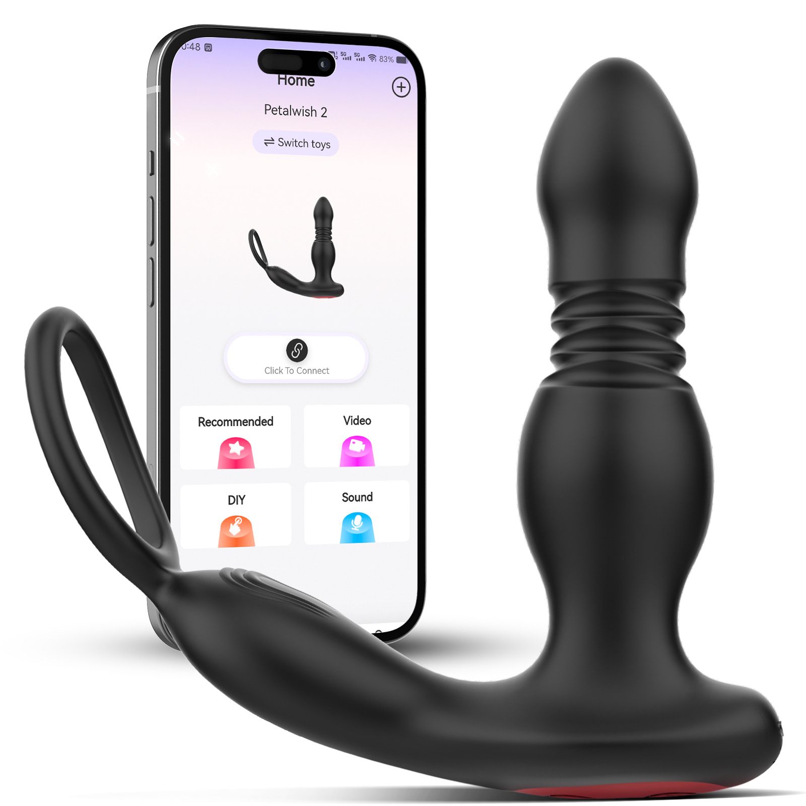 Male Prostate Massager, Anal Protection, Vibrating Masturbator, Sex Toy, Female Retractable Backyard Anal Plug_voghion.com