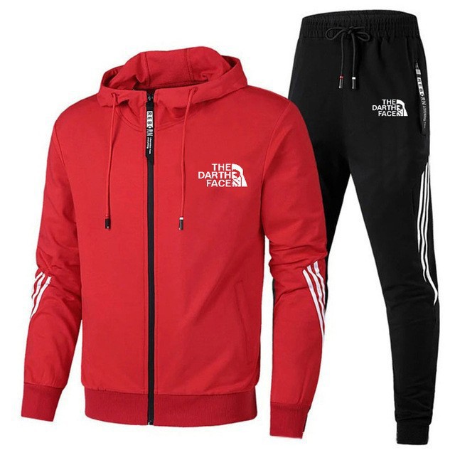 2023 Export Pullover Men's Fashion Casual Sports Suit Men's and Women's Zipper Decorative Printed Running Sportswear