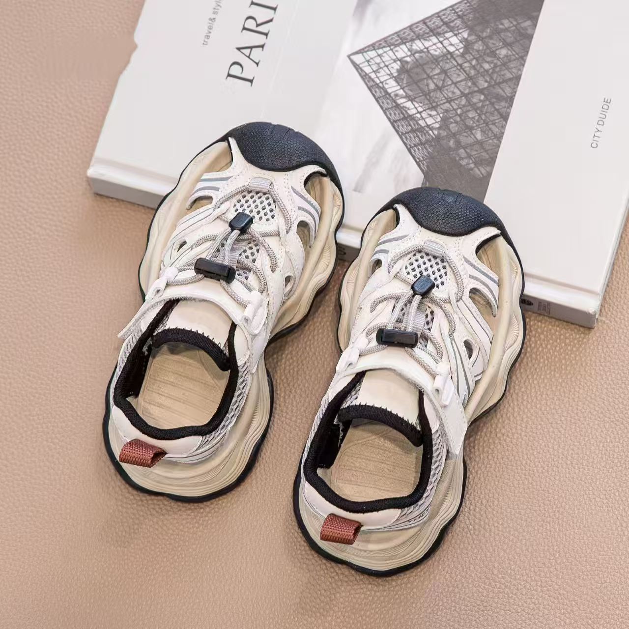 2026 verano nuevos niños zapatos casuales transpirables de malla sandalias deportivas con suela suave zapatillas individuales image 7