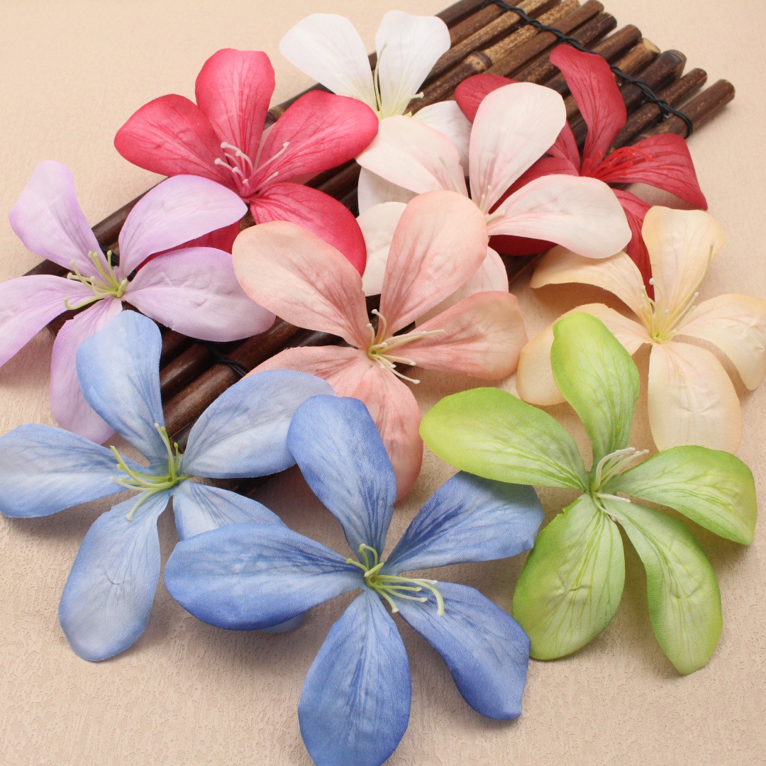 New Artificial Flower Flame Orchid Fake Flower Silk Flower DIY Handmade Materials Home Living Room Decoration Photography Props Wholesale