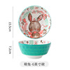 Cute soup bowl with animals home use, cartoon tableware, set