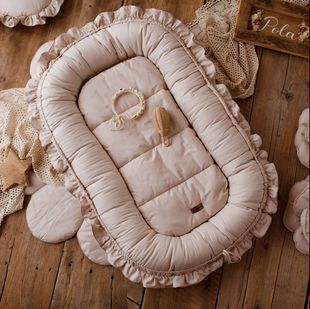 Cross-border New Style Lace Cotton Baby Uterus Bionic Sleeping Bed Portable Newborns Bed-in-bed Sleeping Mat