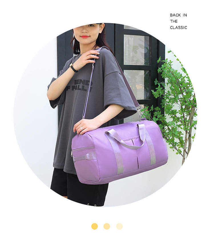 Unisex Classic Style Solid Color Nylon Travel Bags display picture 2