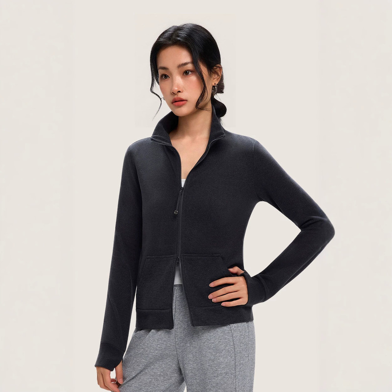 Women's coat for autumn and winter, casual sports jacket, cardigan with stand-up collar, windproof and warm, thickened, suitable for outerwear Women's coat for autumn and winter, casual sports jacket, cardigan with stand-up collar, windproof and warm, thickened, suitable for outerwear