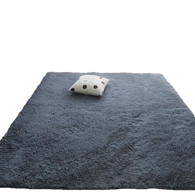 Fábrica de alfombras de seda sólida transfronteriza alfombras de seda de cama sala de estar peluche dormitorio alfombras de seda fabricantes de alfombras