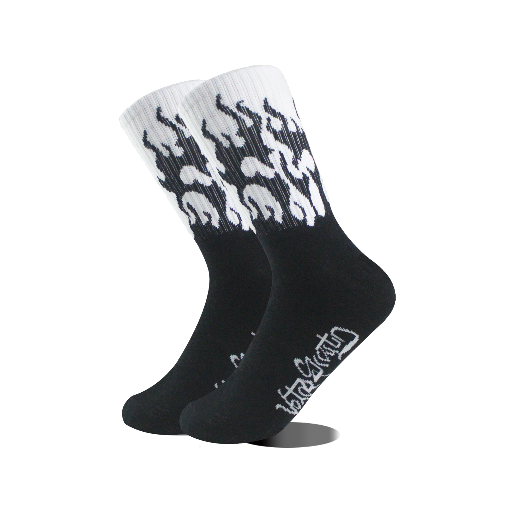 Unisex Simple Style Flame Cotton Crew Socks A Pair display picture 12