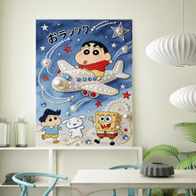 23*30珍珠画手工DIY卡通益智点钻贴画可爱卧室客厅装饰画装饰挂画