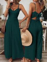 P 35826 Suspender wide leg women's jumpsuit ��������Ůʿ����