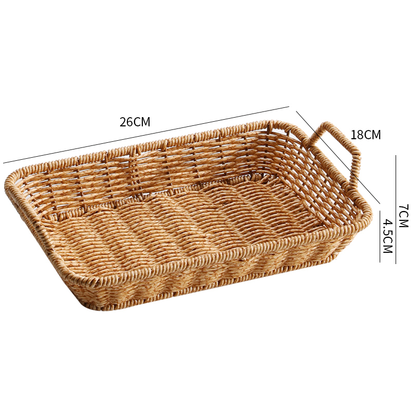 Kens Nórdico de frutas platos de comedor sala de estar mesa de té en el hogar canasta de bocadillos en línea ins canasta de bocadillos imitación de藤 nuevo