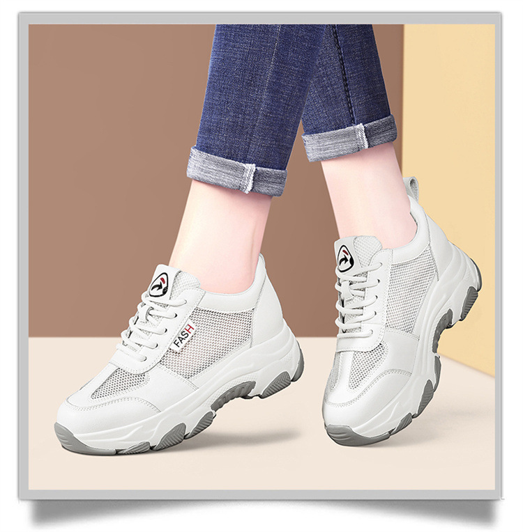 Giày sneaker nữ chunky đế dày lưới thoáng khí mùa hè 2025 — 58306m Màu xám thoáng khí/Chiều cao gót 6cm, 11253-2 màu trắng xanh thoáng khí kiểu dáng/gót cao 5cm, 11253- 2m Màu Xám Kiểu Thoáng Khí/Chiều Cao Gót 5cm, Mẫu thoáng khí DH58316 màu be/chiều cao gót 5cm chi tiết 9