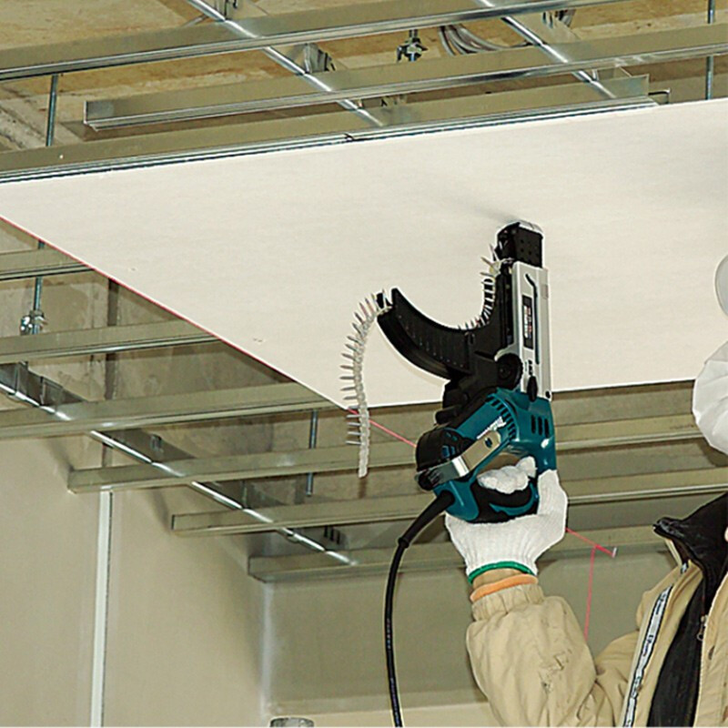 Makida Makida cadena de alimentación automática con pistola de tornillo 220V caja de contenedores de quilla de acero ligero 6843 herramientas eléctricas