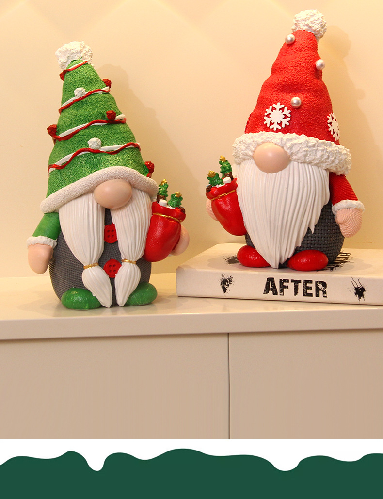 サンタさんの貯金箱　クリスマス　置物　飾り　インテリア　雑貨 サンタ貯金箱の装飾品、リビングルームの入り口、ワインキャビネット