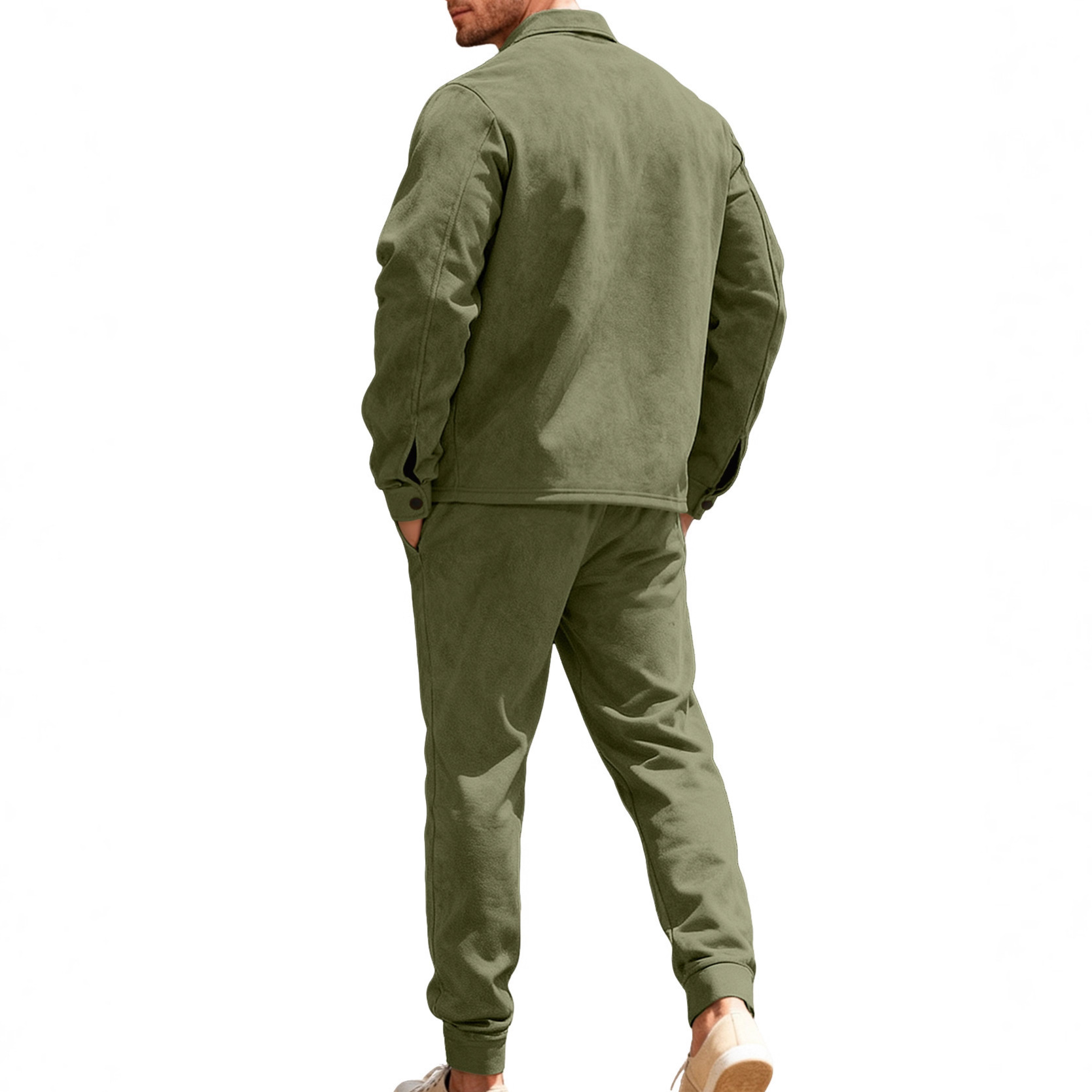 26 transfronterizos Europa y América Amazon hombre ropa de vestir primavera y otoño deportes casuales de peluche chaqueta de correa de negocios pantalones