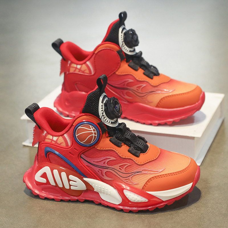 Zapatos infantiles primavera y verano nuevos zapatos de baloncesto de malla transpirable para niños zapatos deportivos de carreras antideslizantes para niños