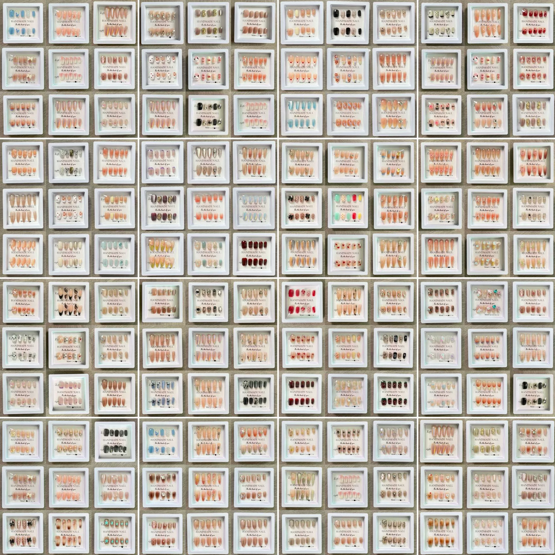 Бесконечно продается, регулируемая и сменная, слепая коробка для носовых ногтей, оптовая продажа элегантных, отбеливающих, высококачественных телесных розовых наклеек для дизайна ногтей.