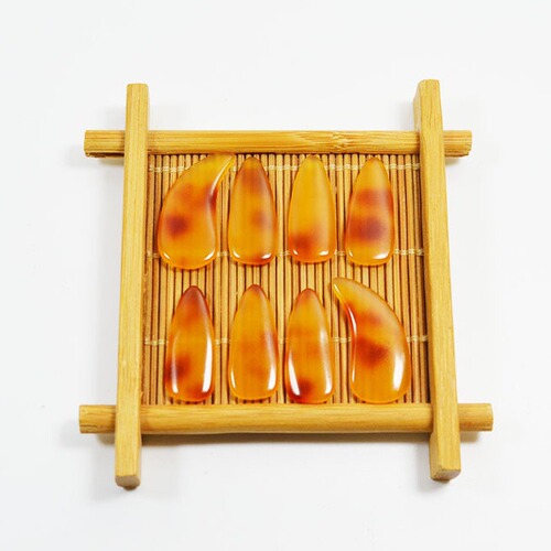 Wholesale mother of pearl guzheng nails, professional double-sided curved adult and children examination guzheng nails