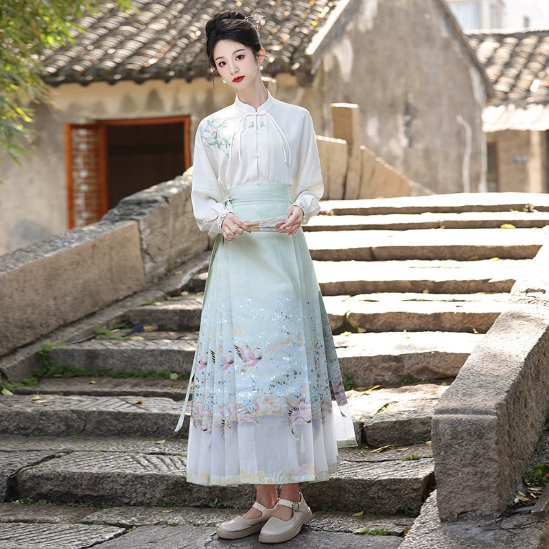 2024 новый Hanfu Ming Tongqing повседневная тяжелая промышленность