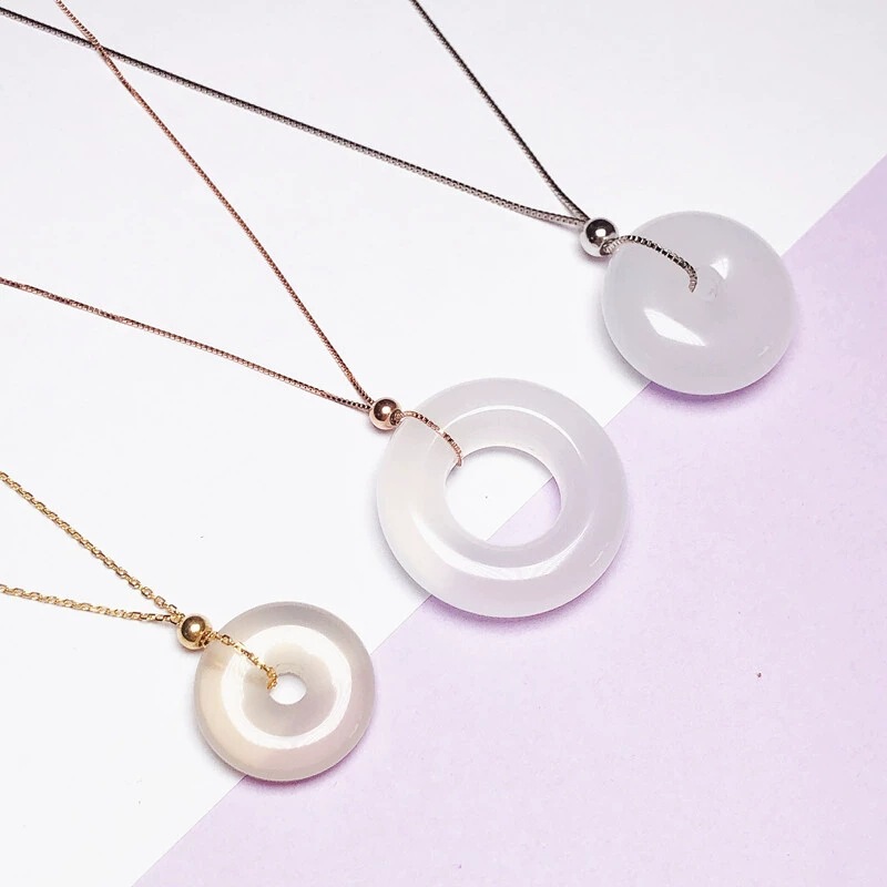 Necklace DIY Jewelry Positioning Pin Chain Long Box Cross Chain Wear Ping An Stone Ball Adjustable Clavicle Chain Necklace DIY Jewelry Positioning Pin Chain Long Box Cross Chain Wear Ping An Stone Ball Adjustable Clavicle Chain