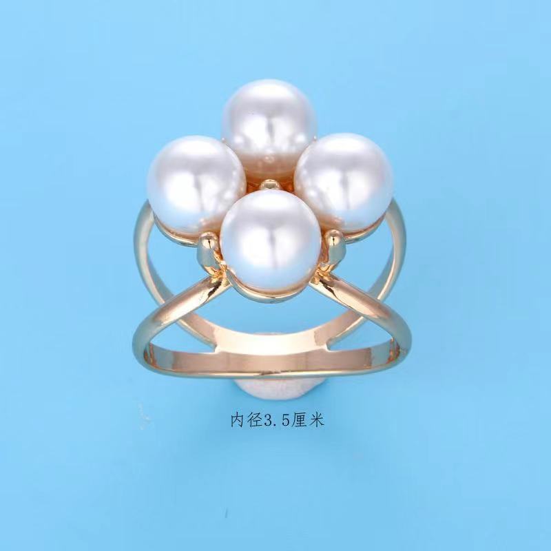 Corea del Sur ins bufanda de seda hebilla de doble uso avanzado todo partido chica perla hebilla broche accesorios simple pequeña bufanda cuadrada bufanda hebilla