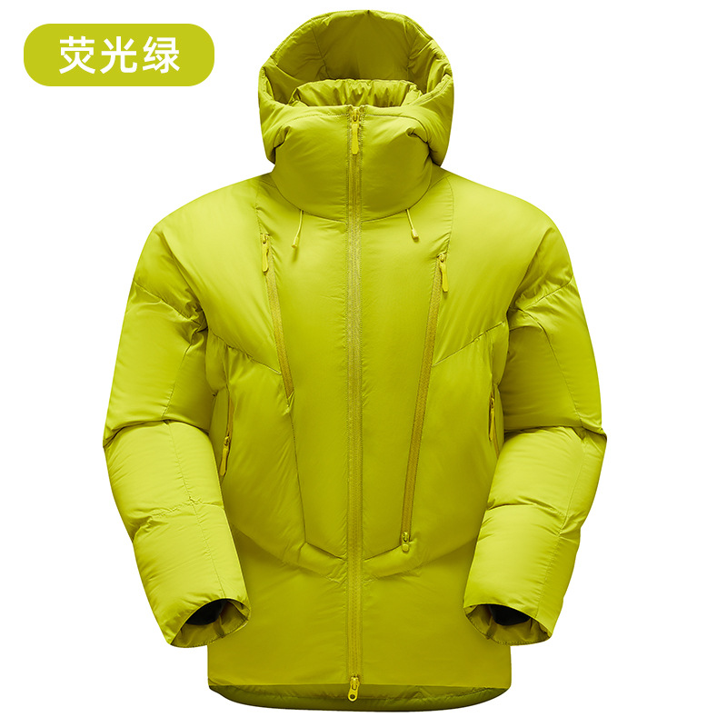 Cotton-padded jacket with aviation technology, unisex design, hooded, thickened for warmth, high-quality outerwear, live-streaming style