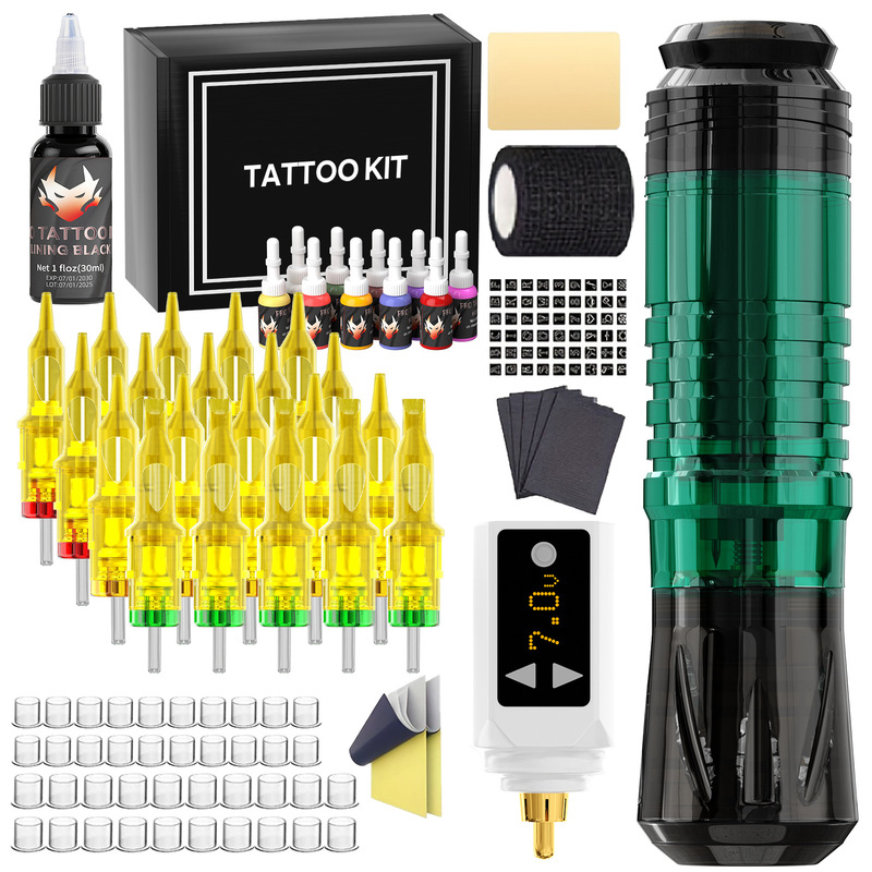 Tattoo pen set, complete tattoo machine kit for beginners, tattoo machine tools
