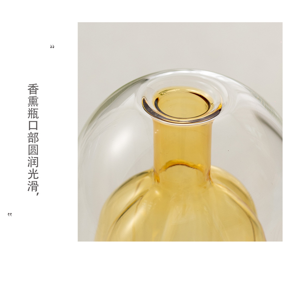 Botella de perfume sin fuego aceites esenciales simples caña de alta fragancia expansor botella vacía decoración de mesa