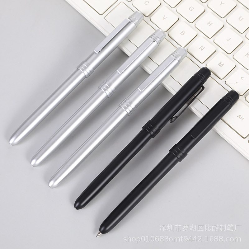 New multifunctional 3-in-1 gravity pen, integrated multi-color twist-out refill signature pen, engraved logo gift pen