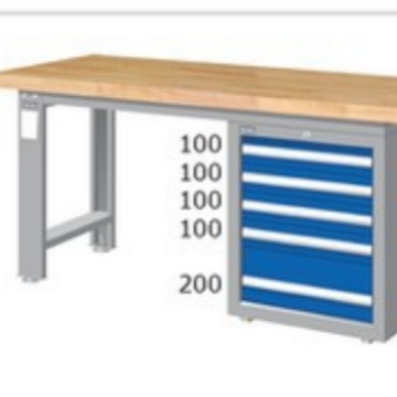 供应TANKO上海天钢工作桌 WAS-67042S不锈钢四吊柜式钳工维修桌