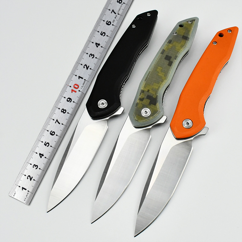 高硬度随身折叠刀野外求生刀便携口袋折刀户外小刀轴承快开G10刀