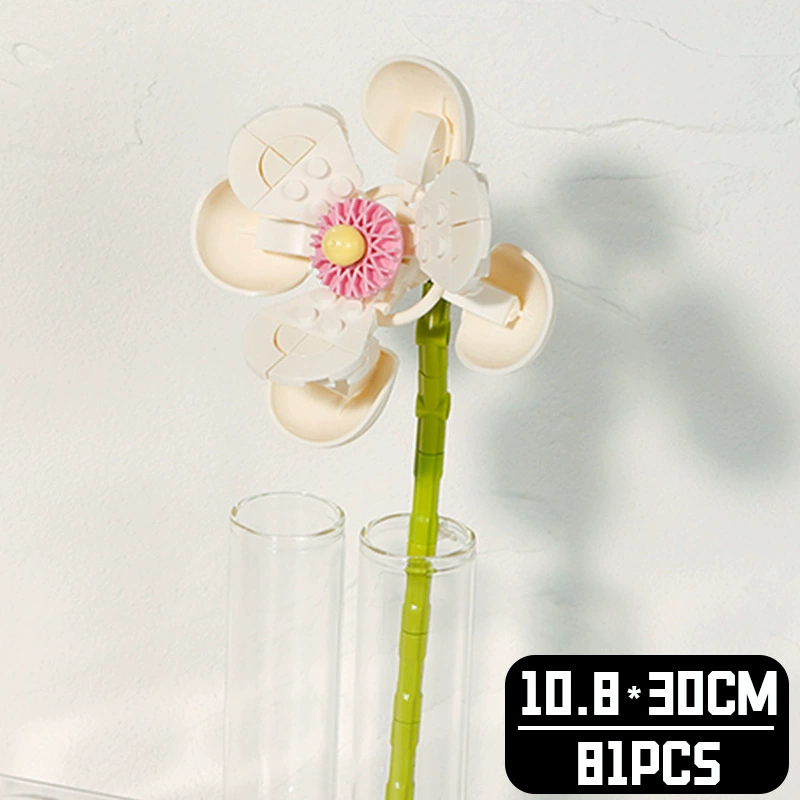 Realistic Table Flower Set, DIY Miniature Bouquet Constructor, Assorted Rose & Sunflower Models, Gift
