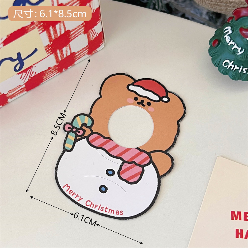 Tengyi original tarjeta de papel de piruleta de Navidad tarjeta de bendición tarjeta de regalo de regalo de caramelo para niños tarjeta de decoración de embalaje