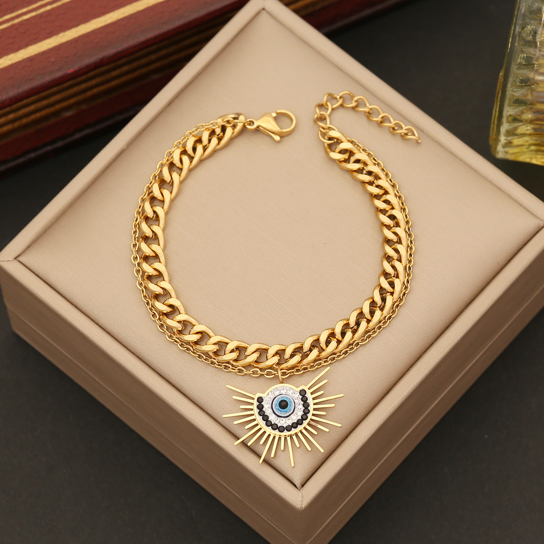 Accessory, fashionable jewelry, chain for key bag , European style, diamond encrusted 4